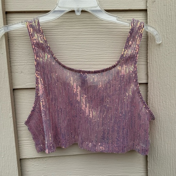 FP × EastNWestLabel Sheer Sequin Boxy Cami - Picture 6 of 6